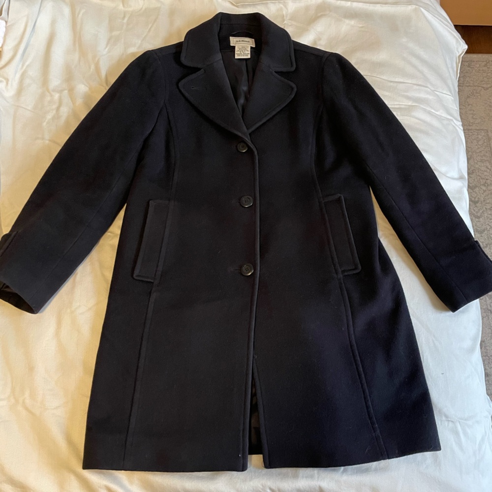 L.L. Bean Women's Classic Lambswool Polo Coat, Three-Quarter